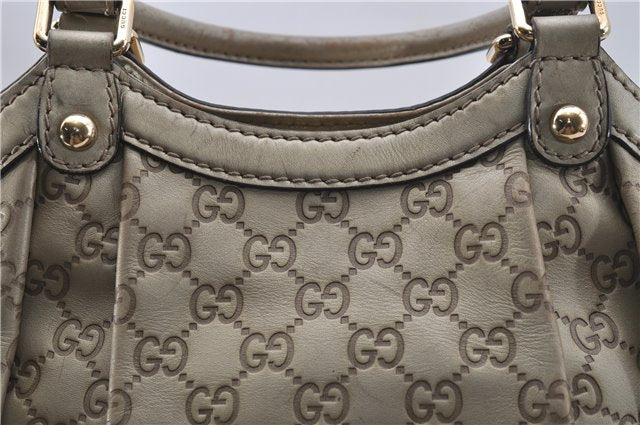 Authentic GUCCI Guccissima Sukey Shoulder Tote Bag GG Leather 211944 Gold 5263D