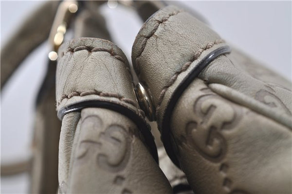 Authentic GUCCI Guccissima Sukey Shoulder Tote Bag GG Leather 211944 Gold 5263D