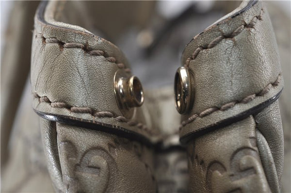 Authentic GUCCI Guccissima Sukey Shoulder Tote Bag GG Leather 211944 Gold 5263D