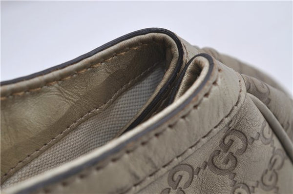 Authentic GUCCI Guccissima Sukey Shoulder Tote Bag GG Leather 211944 Gold 5263D