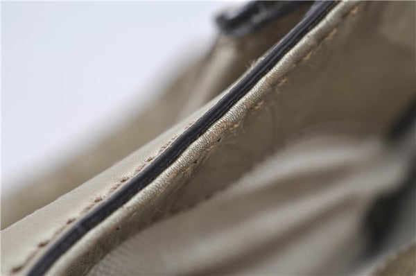 Authentic GUCCI Guccissima Sukey Shoulder Tote Bag GG Leather 211944 Gold 5263D