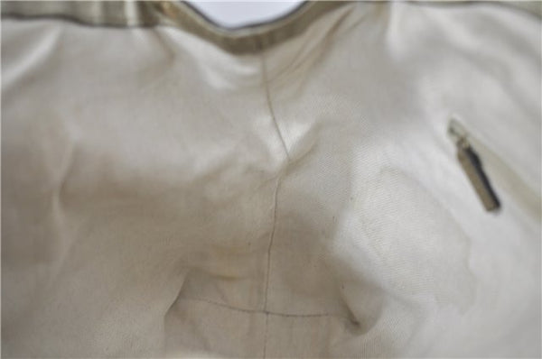 Authentic GUCCI Guccissima Sukey Shoulder Tote Bag GG Leather 211944 Gold 5263D