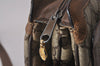 Authentic GUCCI Web Sherry Line Shoulder Cross Bag GG PVC Leather Brown 5263I