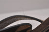 Authentic GUCCI Web Sherry Line Shoulder Cross Bag GG PVC Leather Brown 5263I