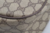 Authentic GUCCI Vintage Shoulder Cross Body Bag Purse GG PVC Leather Brown 5264I