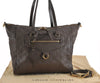 Auth Louis Vuitton Monogram Empreinte Lumineuse PM Tote Bag M93409 Brown 5265F