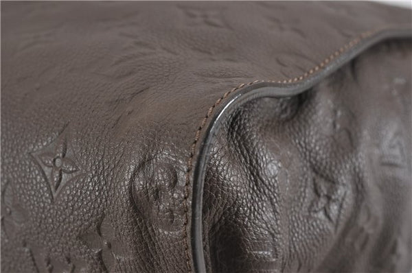 Auth Louis Vuitton Monogram Empreinte Lumineuse PM Tote Bag M93409 Brown 5265F