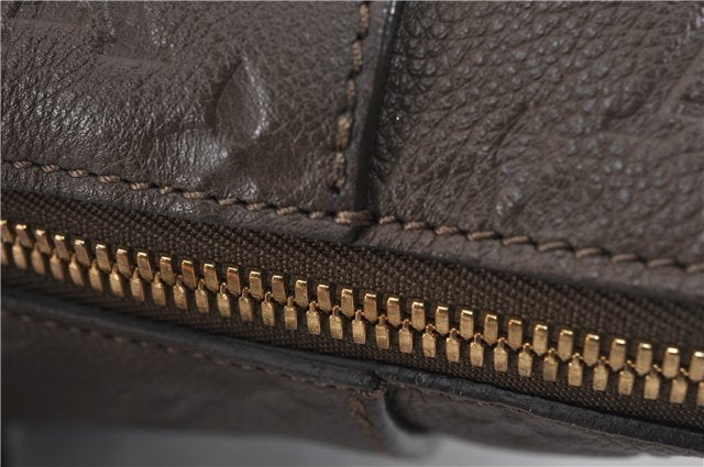 Auth Louis Vuitton Monogram Empreinte Lumineuse PM Tote Bag M93409 Brown 5265F