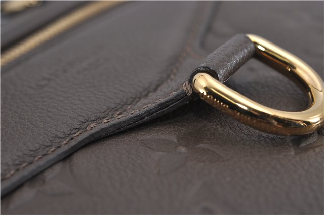 Auth Louis Vuitton Monogram Empreinte Lumineuse PM Tote Bag M93409 Brown 5265F