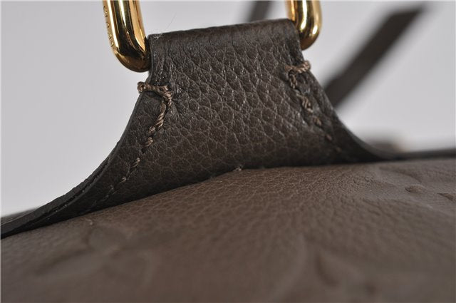 Auth Louis Vuitton Monogram Empreinte Lumineuse PM Tote Bag M93409 Brown 5265F