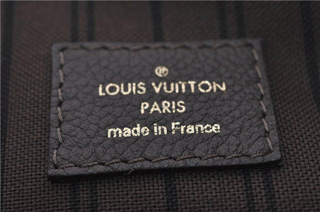 Auth Louis Vuitton Monogram Empreinte Lumineuse PM Tote Bag M93409 Brown 5265F