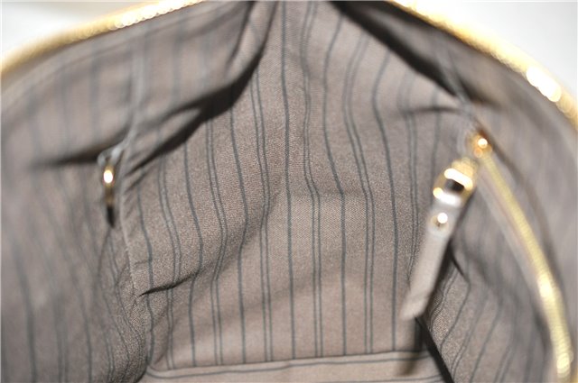 Auth Louis Vuitton Monogram Empreinte Lumineuse PM Tote Bag M93409 Brown 5265F