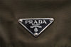 Authentic PRADA Nylon Tessuto Leather Shoulder Hand Bag Purse Khaki Green 5265I