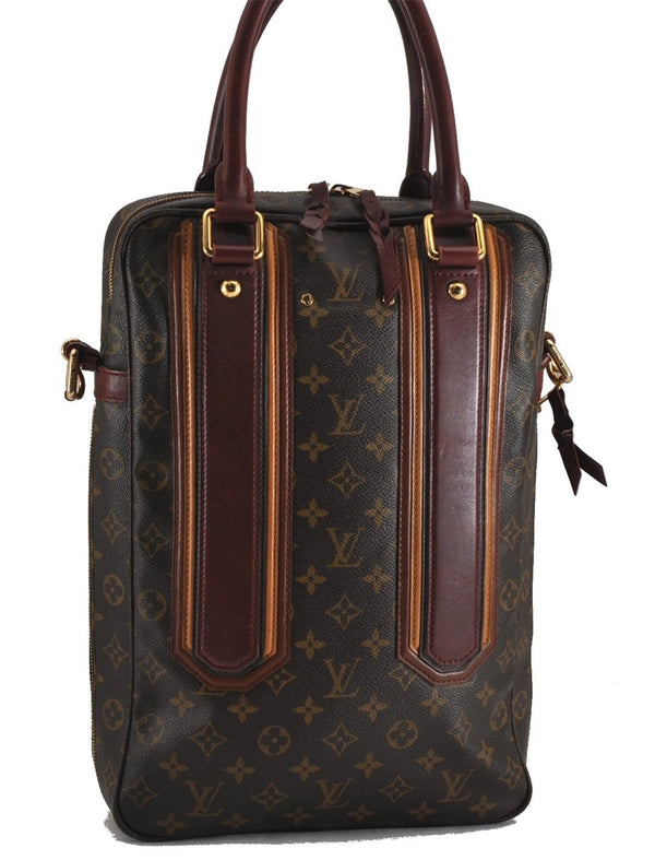 Louis Vuitton Monogram Bequia Porte Documents Vertical Tote Bag M95530 LV 5266F