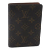 Auth LOUIS VUITTON Monogram Porte 2 Cartes Vertical Pass Case M60533 LV 5267C