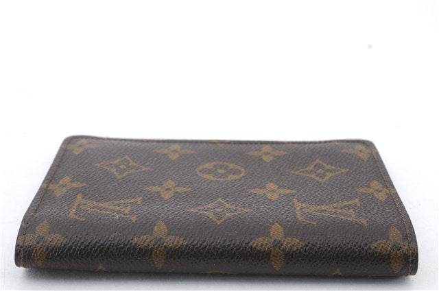 Auth LOUIS VUITTON Monogram Porte 2 Cartes Vertical Pass Case M60533 LV 5267C