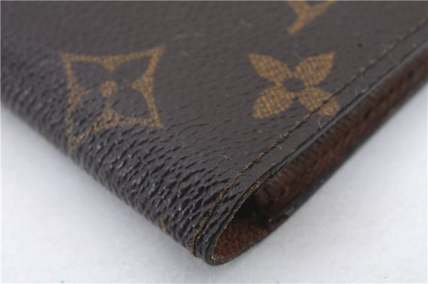 Auth LOUIS VUITTON Monogram Porte 2 Cartes Vertical Pass Case M60533 LV 5267C