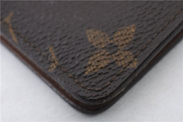 Auth LOUIS VUITTON Monogram Porte 2 Cartes Vertical Pass Case M60533 LV 5267C