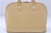 Authentic Louis Vuitton Epi Alma PM Hand Bag Ivory M5214A LV 5267E