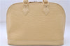 Authentic Louis Vuitton Epi Alma PM Hand Bag Ivory M5214A LV 5267E