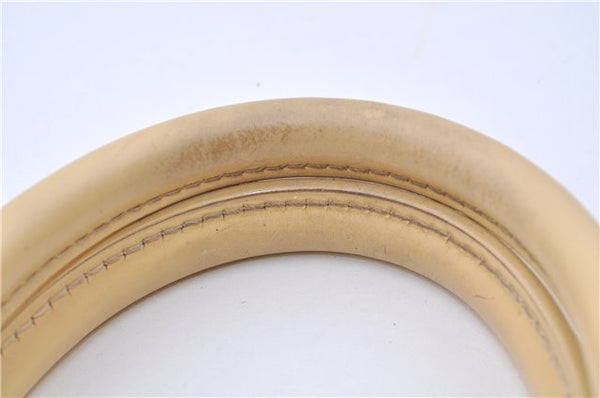 Authentic Louis Vuitton Epi Alma PM Hand Bag Ivory M5214A LV 5267E