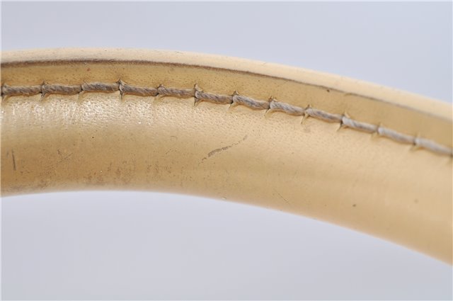 Authentic Louis Vuitton Epi Alma PM Hand Bag Ivory M5214A LV 5267E