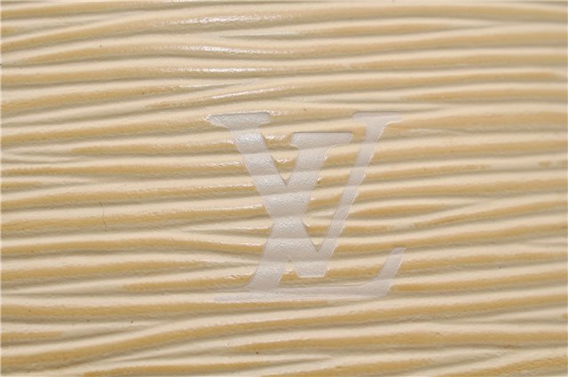 Authentic Louis Vuitton Epi Alma PM Hand Bag Ivory M5214A LV 5267E