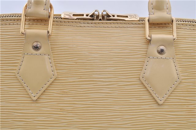 Authentic Louis Vuitton Epi Alma PM Hand Bag Ivory M5214A LV 5267E
