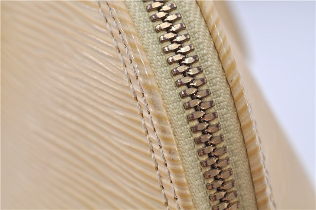 Authentic Louis Vuitton Epi Alma PM Hand Bag Ivory M5214A LV 5267E