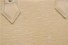 Authentic Louis Vuitton Epi Alma PM Hand Bag Ivory M5214A LV 5267E