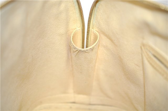 Authentic Louis Vuitton Epi Alma PM Hand Bag Ivory M5214A LV 5267E