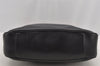 Authentic GUCCI Vintage Bamboo Shoulder Bag Purse Leather 0011638 Black 5267I