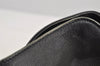 Authentic GUCCI Vintage Bamboo Shoulder Bag Purse Leather 0011638 Black 5267I