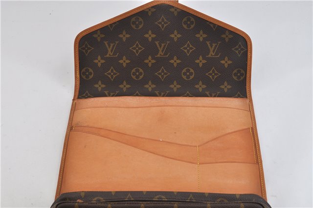 LOUIS VUITTON Monogram Portable Serviette Desktop Organizer Shoulder Bag 5269C