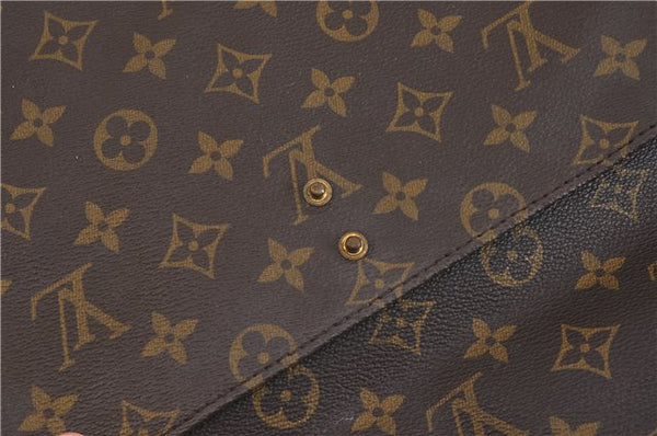 LOUIS VUITTON Monogram Portable Serviette Desktop Organizer Shoulder Bag 5269C