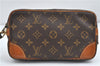 Auth Louis Vuitton Monogram Marly Dragonne PM Clutch Hand Bag M51827 LV 5269D