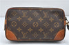 Auth Louis Vuitton Monogram Marly Dragonne PM Clutch Hand Bag M51827 LV 5269D