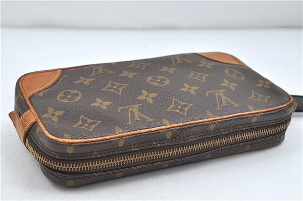 Auth Louis Vuitton Monogram Marly Dragonne PM Clutch Hand Bag M51827 LV 5269D