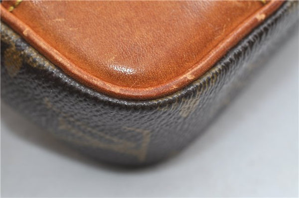 Auth Louis Vuitton Monogram Marly Dragonne PM Clutch Hand Bag M51827 LV 5269D