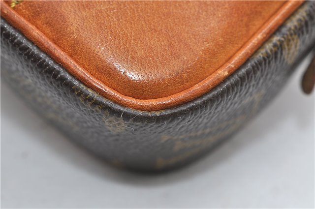 Auth Louis Vuitton Monogram Marly Dragonne PM Clutch Hand Bag M51827 LV 5269D