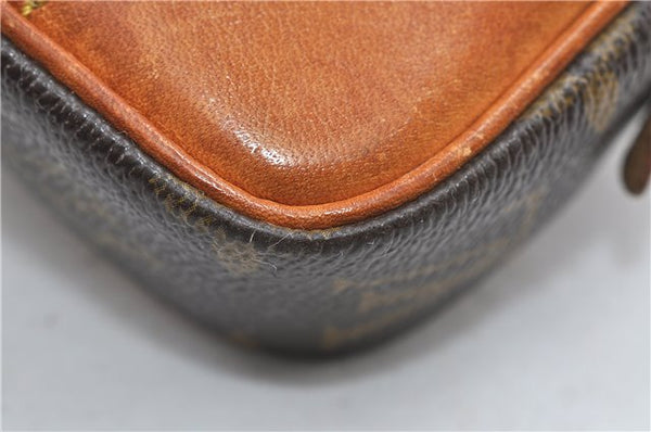 Auth Louis Vuitton Monogram Marly Dragonne PM Clutch Hand Bag M51827 LV 5269D