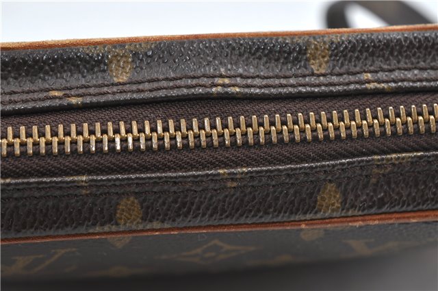 Auth Louis Vuitton Monogram Marly Dragonne PM Clutch Hand Bag M51827 LV 5269D