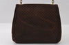Authentic GUCCI Square GG Suede Leather Shoulder Hand Bag Purse Brown 5269I