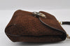 Authentic GUCCI Square GG Suede Leather Shoulder Hand Bag Purse Brown 5269I