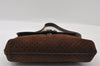Authentic GUCCI Square GG Suede Leather Shoulder Hand Bag Purse Brown 5269I