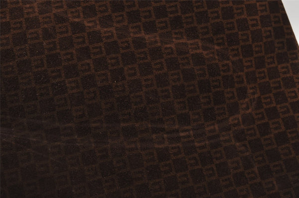 Authentic GUCCI Square GG Suede Leather Shoulder Hand Bag Purse Brown 5269I