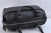 Authentic BURBERRY Vintage Leather Hand Boston Bag Black 5271C