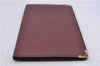 Authentic Cartier Must de Cartier Long Wallet Purse Leather Bordeaux Red 5272C