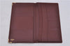 Authentic Cartier Must de Cartier Long Wallet Purse Leather Bordeaux Red 5272C