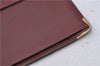 Authentic Cartier Must de Cartier Long Wallet Purse Leather Bordeaux Red 5272C